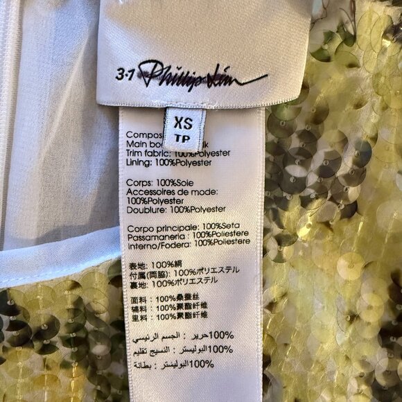 3.1 Phillip Lim Floral Printed Sequin Top - NWOT! - Picture 9 of 9